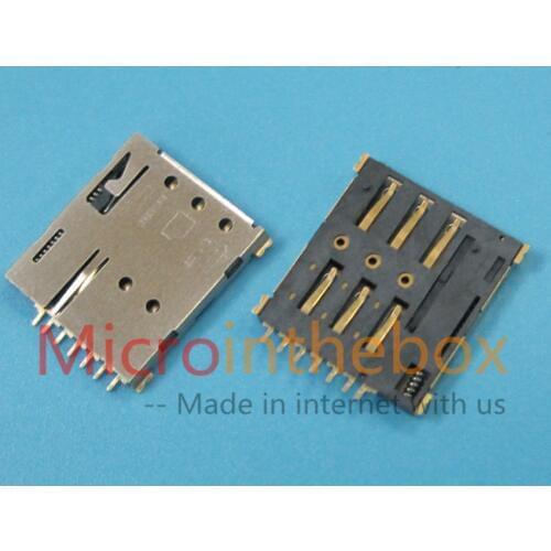 Nano SIM Connector manufacture push-lock type 7 Pins sim card reader holder socket for smart watch wearable device GPS tracker