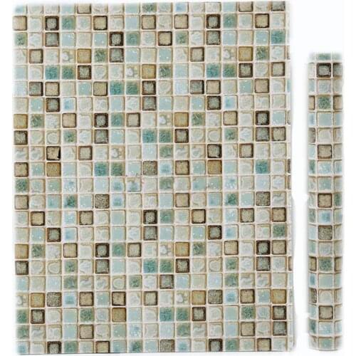 GLOW4U Self Adhesive Vinyl Marble Tile Contact Paper Wallpaper for Kitchen Counter Top Table Wall Bathroom