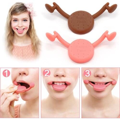 New Smile Corrector Silicone Anti Wrinkle Tool Thin Face Oral Exercise Maker Lip Trainer Big Mouth Toy For Cheek Jaw New TSLM1