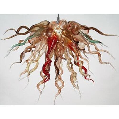 Modern Luxury Chandeliers LED Bulbs Colorful Hand Blown Murano Glass for Hotel 110/120/220/240V
