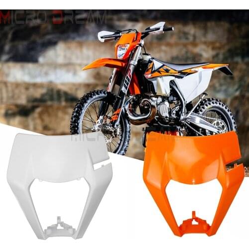 Supermoto Off Road Dirt Bike White Headlight Bulb Headlamp Cover For FE FC TE TC EXC SX XC SMR WR CRF XC-W EXC-F