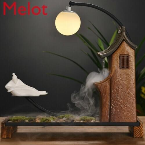 Chinese Zen Flowing Water Ornaments Humidifier Home Living Room TV Cabinet Decorations Country