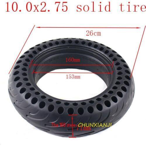 High quality NINEBOT MiniPRO Mini Plus Scooter Solid Hole Tires Double Shock Absorber Hollow Solid Tyre 10x2.75 Tubeless Tires