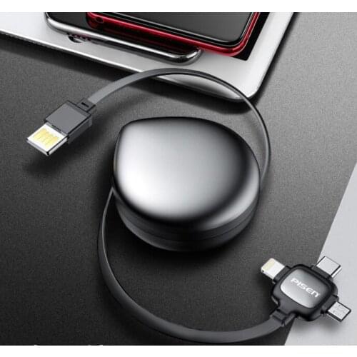 Wonderlife Data Lines three-in-one charging cable one drags three-telescopic Huawei phone flash to lengthen Apples Android