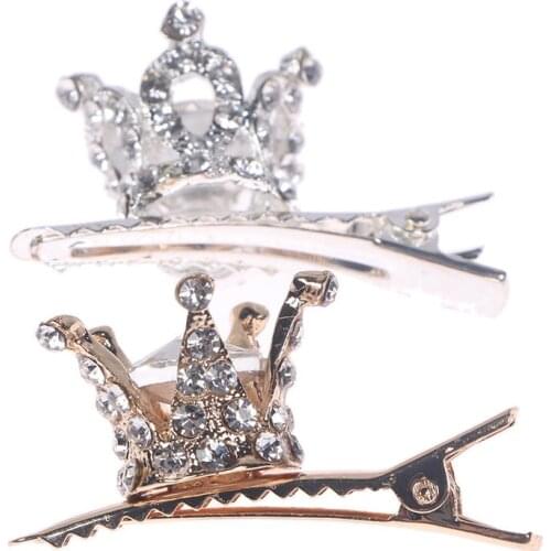 New Arrival Sequin Crown Party Alligator Hair Barrette Clip Gift Fashion Hair Jewelry Accessories For Bride Wedding Use