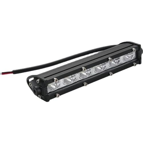 1PCS Super brightness 8 Inch 18W High quality LED Work Light Bar Single Row Driving Lamp DRL for Car Trucks UTE ATV SUVs Pickup