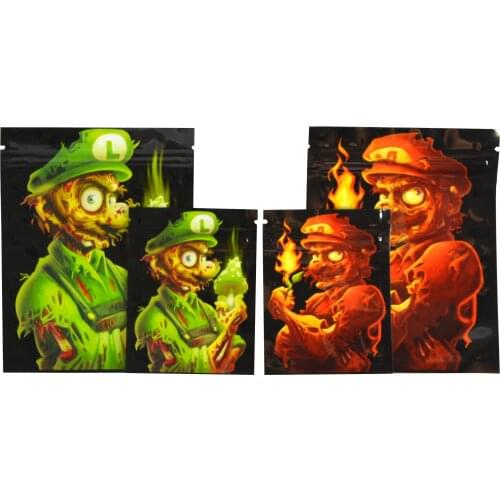 11x14cm Tobacco Storage Bags Flat Zip Lock Pouches Aluminum Mylar Foil Food Bags Cookies Candy Package Bag Small Package 50pcs