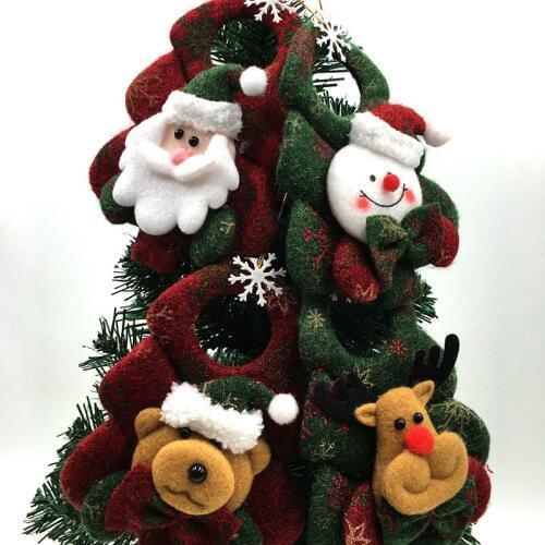 4pcs Christmas Ornaments Christmas Tree Santa Claus Pendants Drop Christmas Decorations For Home Decoracion Navidad