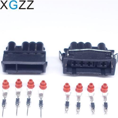 5 Sets 4 Pin 357972754J 357972964K Sensor Plug Automotive Socket Connector VW 357 972 754 J / 357 972 964 K