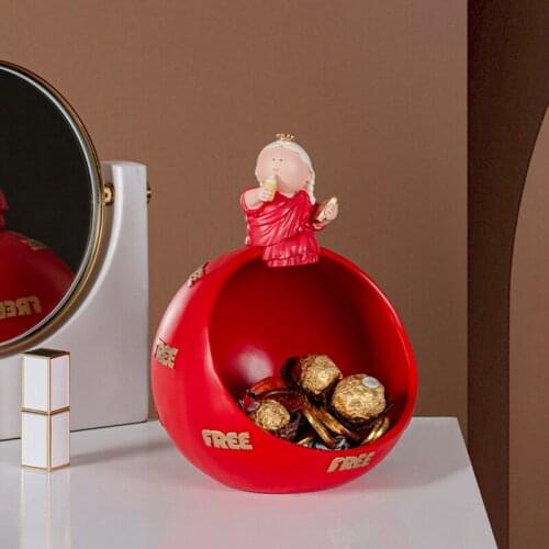 The great artist Liberty enters the entrance hall entrance key storage decoration TV wine cabinet home decoration furnishings