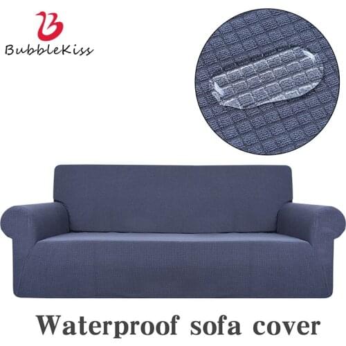 Bubble Kiss Waterproof Sofa Cover For Living Room Sectional Sofa Cover Protector Stretch Couch Cover Soft Fabric Couch Slipcover
