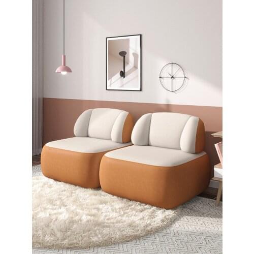 Lazy sofa bed leisure single chair balcony small sofa Color matching comfortable Cloth of science and technology home furniture
