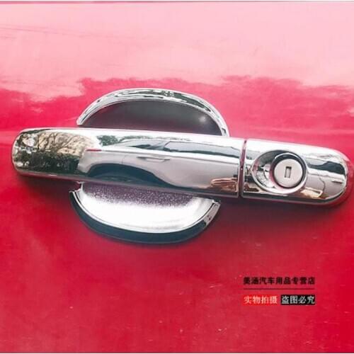 For Ford Focus 3 Chrome Door Handle Covers Trim Of 4 Door Mk3 2011-2017 Sedan Hatchback Rs Accessories Car Styling