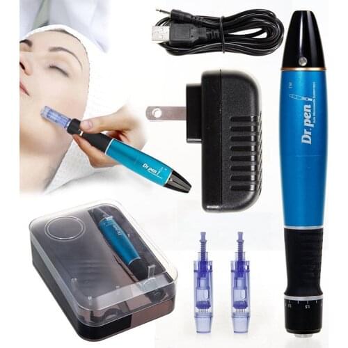 Dr Pen Ultima A1 Wireless With 12pcs Cartridge Professional Microneedling Derma Pen A1W For Hair Growth Mesotherapy Skincare Kit