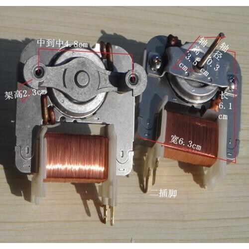 Microwave oven fan motor SP-6309-230 two feet without wind blade shaft 3mm brand new