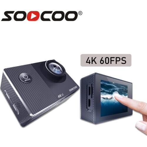 SOOCOO F91R Action Camera Ultra HD 4K 60fps WIFI Touch Screen Go Underwater Waterproof Bike Helmet Video Sport Cam Support 128G