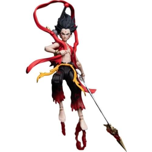 In Stock Ne Zha Anime Figure Chinaese Peripherals Pvc Model Action Figure The Joints Are Movable Hand-Made Ornaments Toys Gift