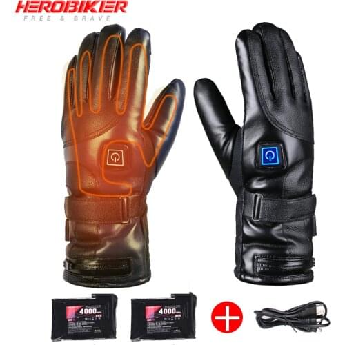 Real Leather Motorcycle Gloves Men Gloves Long Wrist Men Racing Motocross Rally Glove Moto Gloves Guantes Moto Black