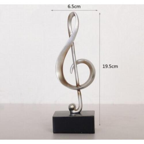 Creative Retro Resin Figurine Music Symbol Miniature Decor Wine Cabinet Living Room Ornament Door Shoe Porch Home Craft Gift
