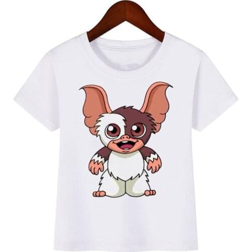Gizmo Cartoon Animal Print Boys/Girls Gremlins T-shirt Fun T Shirt Summer Fashion Cute Tops for Boys / Girls Kids Casual Shirts