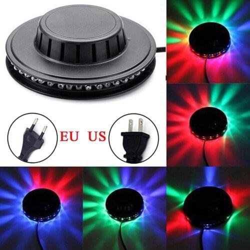 Mini projetor de iluminao para dj, mini projetor laser com 48 leds rgb, 8w tipo girassol de parede para iluminao de dj