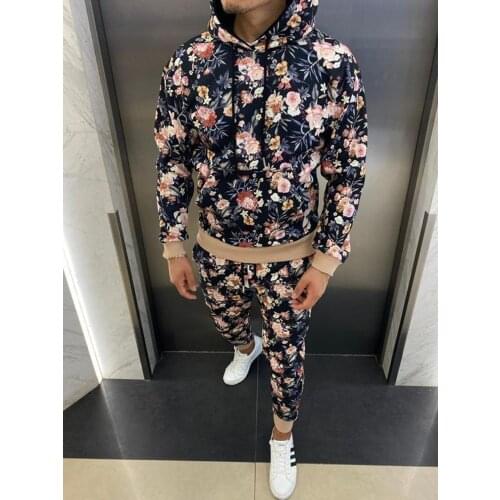 2020 New Sports Jackets Men Tracksuit Sets Mens set Plaid Men Training Zipper Running suit Autumn Tracksuit Set Male Sweatshirt