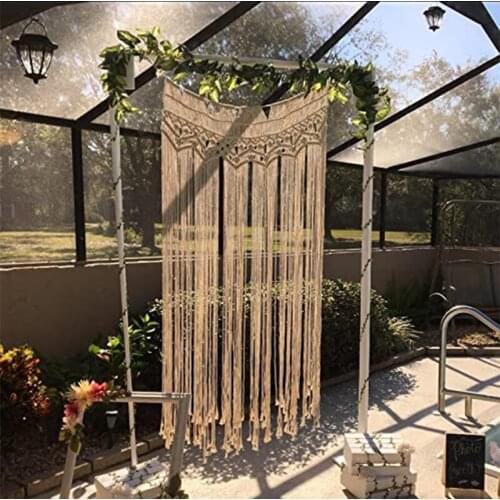 35" x 70" Macrame Wall Hanging Tapestry Macrame Door Room Divider Macrame Window Curtain Wedding Backdrop Arch Boho Wall Decor