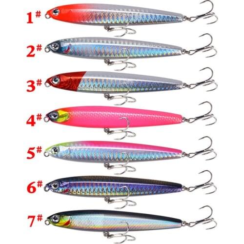 10g 14g 18g 24g Sinking Minnow Pencil Fishing Lure Wobblers Hard Bait Metal Hardbait Artificial Bait Wobbler For Jigging Fishing