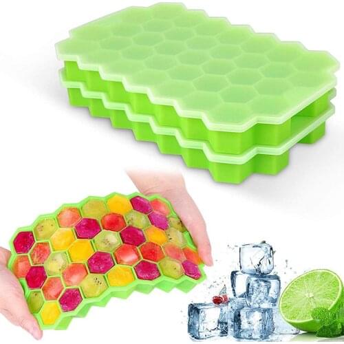 Ice Cube Maker Silicones Ice Mould Honeycomb Ice Cube Tray Magnum Silicone Mold Forms Food Grade Mold for Whiskey Cocktail