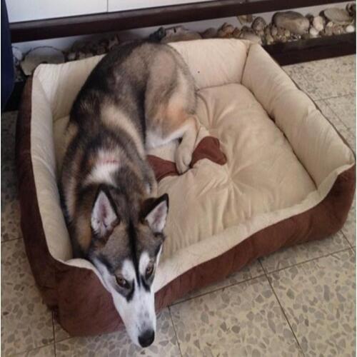 Big size dog bed large kennel pet dog nest mat cat bed soft fleece pet puppy warm dog soft plush nest dog house pad cat house