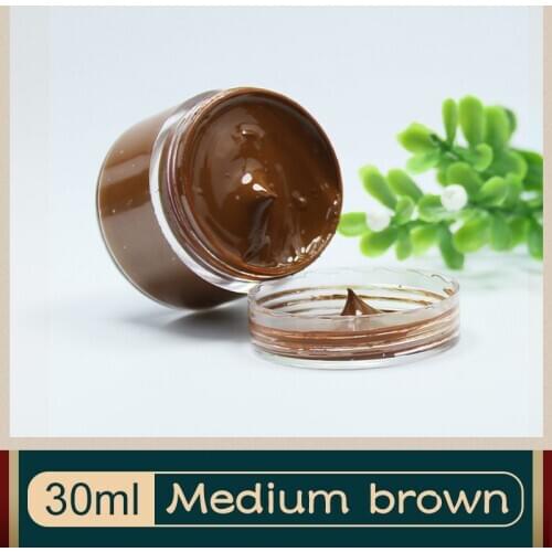 Middle Brown Leather Repair Paint Shoe Care Restoration Cream Acrylic Paint for Sofa Clothes Bags Shoes 30ML