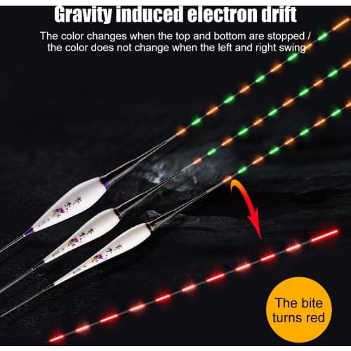 Super Bright Night Fishing LED Smart Float Top Luminous Ultra Sensitive Electronic Floats Buoy Outdoor Fishing Accessories