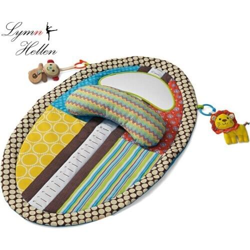 Water proof 87cm gift Urine pad safe mirror fun educational game mat sozzy height ruler early learn cognition soft baby toy