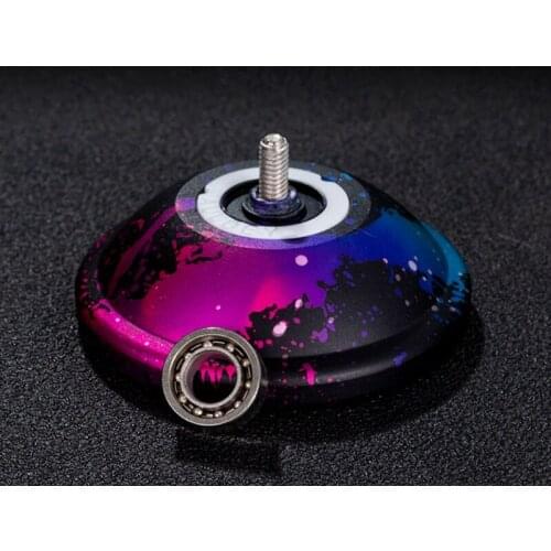 Y55B 2inch Alloy Yo Yo Ball Toy with String Metal Responsive Yo-yos Toy for Kids Throw and Return Game Ball Coordination Toy