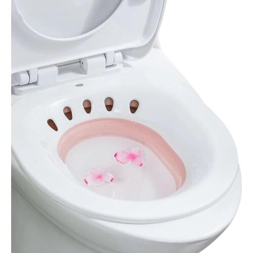 Woman Folding Toilet Bidet Postpartum Bath Toilet Seat Self Cleaning Hip Irrigator Perineum Soaking Bathtub Hemorrhoid Treatment