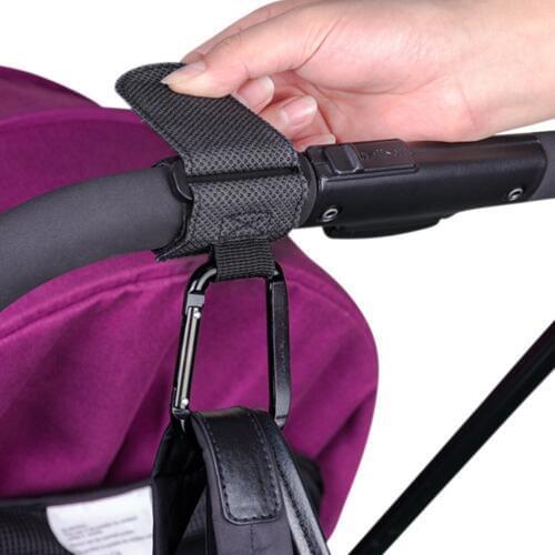 2019 New 1 Pair Shopping Bag Stroller Hook Wheelchair Baby Stroller Carabiner Clip Baby Carriage Bag Hanger Hanging Hook
