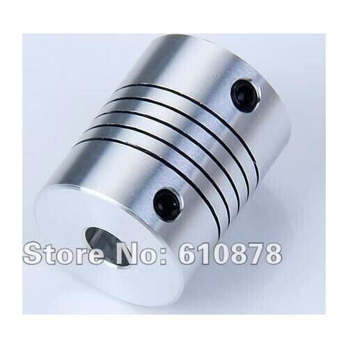 100pcs/lot, 7x7mm Aluminium CNC Stepper Motor Flexible Coupling Shaft Coupler,Inner Diameter:7*7mm,Outer 19X25mm
