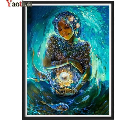 Diamond Embroidery Cradle of Life Woman Mosaic Art Set Diamond Painting Cross Stitch Rhinestones Pictures Decor For Home