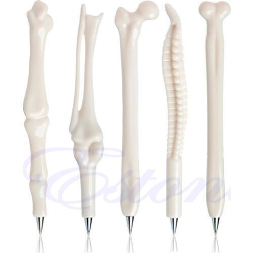 Free shipping Better 5Pcs Novelty Bone Ballpoint Ball Pen Radiographer Nurse Student Stationery Gift