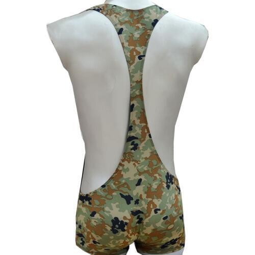 Brand Sexy mens shaper underwear jockstraps Camouflage man bodysuit vest panties