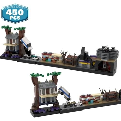 MOC-26283 City Architecture Skylines Movie Strangeral Thingsed Building Blocks Bricks City Architecture Toys for Children Gifts