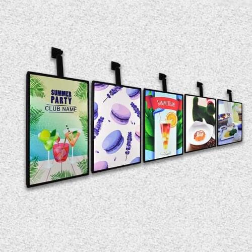 Logo board fast food menu display board restaurant wall menu board fast food