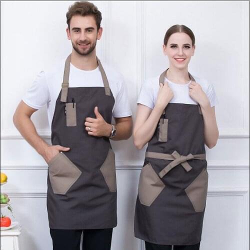 Hairdresser apron Denim Haircut Floral Cafe
