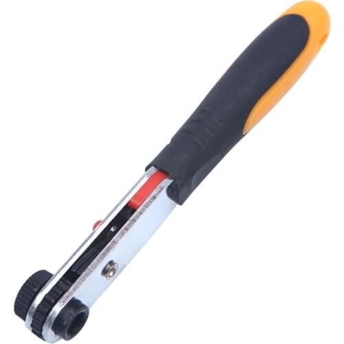 Fast Ratchet Wrench 1/4 Head Screwdriver Pole Sleeve Torque Double End Spanner Car Repairing Hand Tools