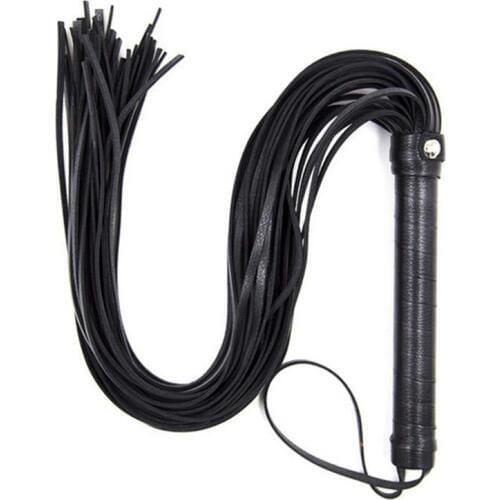 Faux Leather Pimp Whip Racing Riding Crop Party Flogger Queen Black Horse Riding Whip