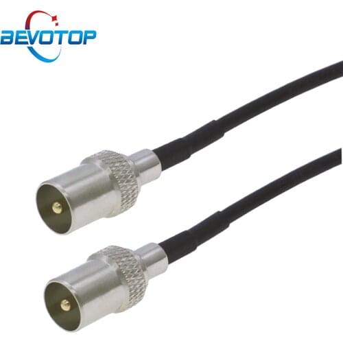 TV Cable TV Plug Male to Male Pigtail Coaxial Jumper 50 Ohm RG174 Extension Cord TV Satellite Antenna Cable Aerial RF Cables