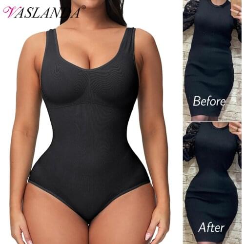 Shapewear Bodysuit for Women Tummy Control Shapewear V-Neck Slimming Tank Tops Waist Trainer Vest Full Body Shaper Underwear