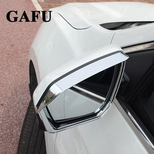 For toyota camry 2020 2019 2018 ABS Chrom Rearview Mirror Visor Rain Eyebrows Cover Sun Rain Guard Shield Deflector 2Pcs