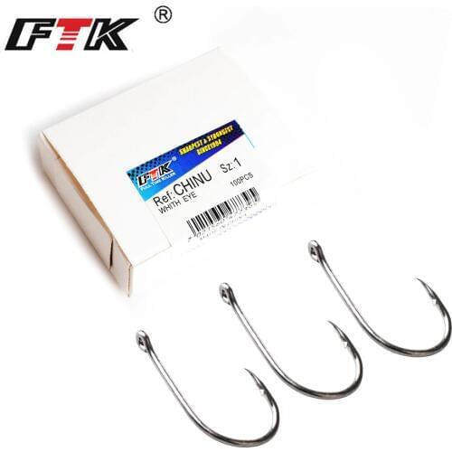 FTK CHINU Fishhooks Fishhook Baitholder Size1#-10#100pcs / lot Hooks from Norwegian carp fishing