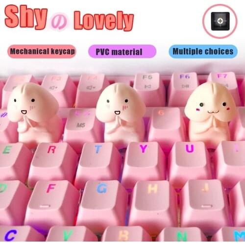 Pink Cute Customized Keycaps Personalized For Mechanical Keyboard Cartoon DIY Decoration PVC Material Cartoon Modeling ESC Key